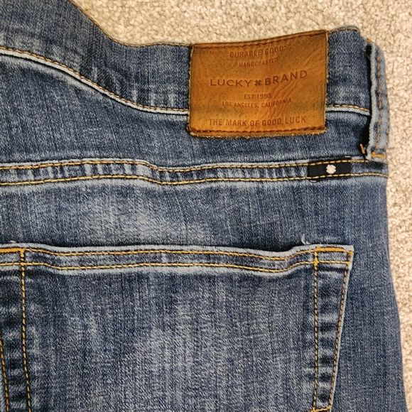 Lucky Mens Straight Leg Jeans 38 x 32 - Picture 7 of 9